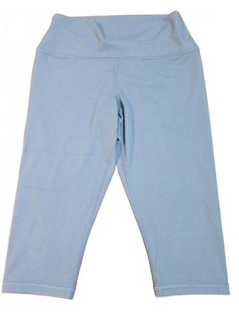 Athleta NWOT Transcend Ribbed Crop Leggings Women’s S Blue Breathable Quick Dry
